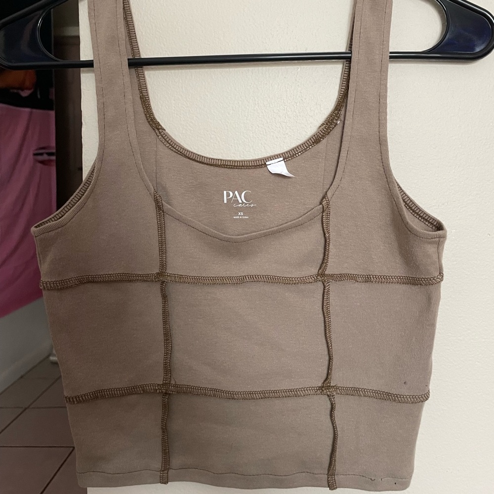 Brown PacSun tank top crop top